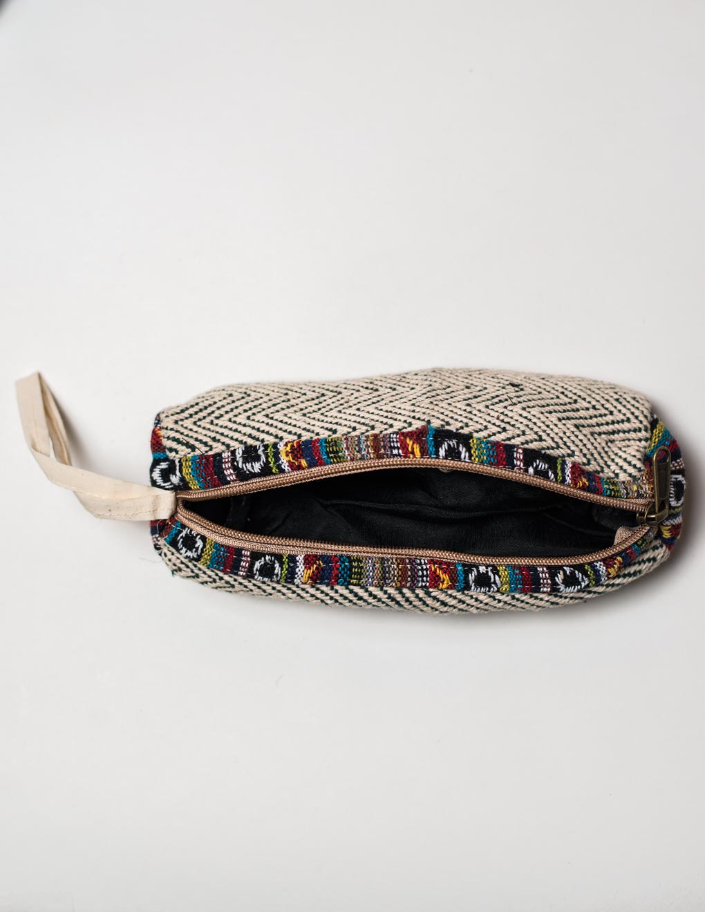 Green Natural Fibre Pencil Pouch