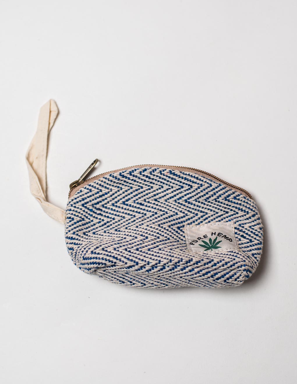 Blue Natural Fibre Toiletry Pouch