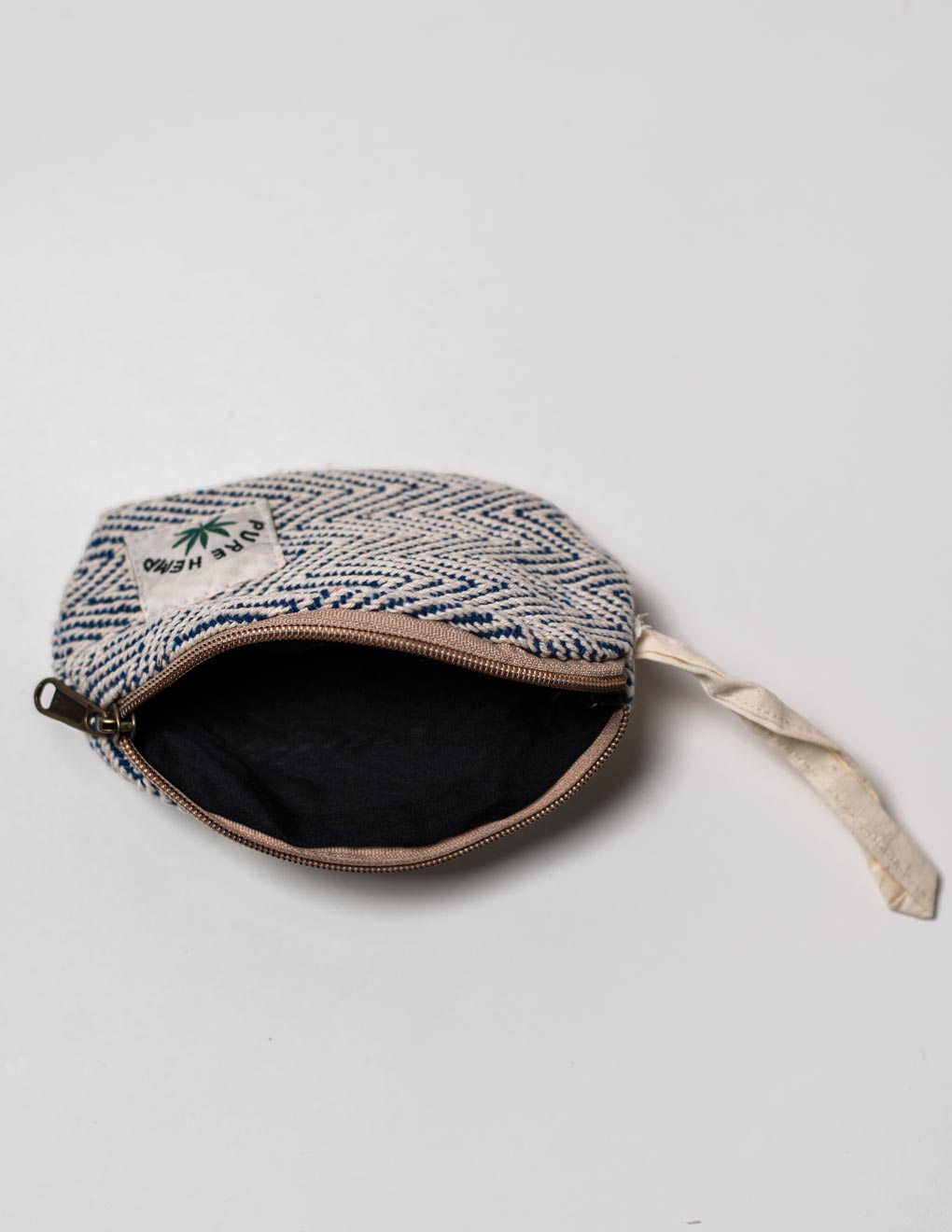 Blue Natural Fibre Toiletry Pouch