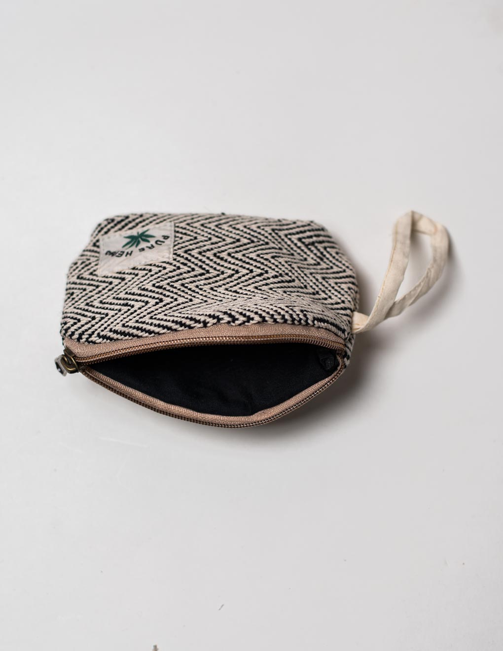 Black Natural Fibre Toiletry Pouch