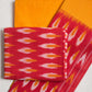 Pochampally Ikat Red Unstitched Suit Set
