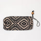 Black & Beige Cotton Pencil Pouch