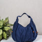 Navy Blue Cotton Tote Bag for Women