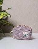 Mauve Natural Fibre Toiletry Pouch