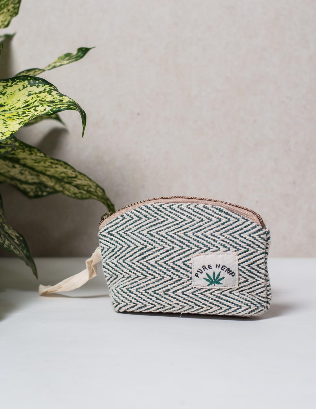 Green Natural Fibre Toiletry Pouch