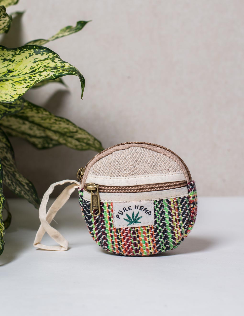 Natural Fibre Coin Pouch