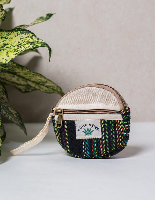 Natural Fibre Coin Pouch