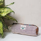 Violet Natural Fibre Pencil Pouch