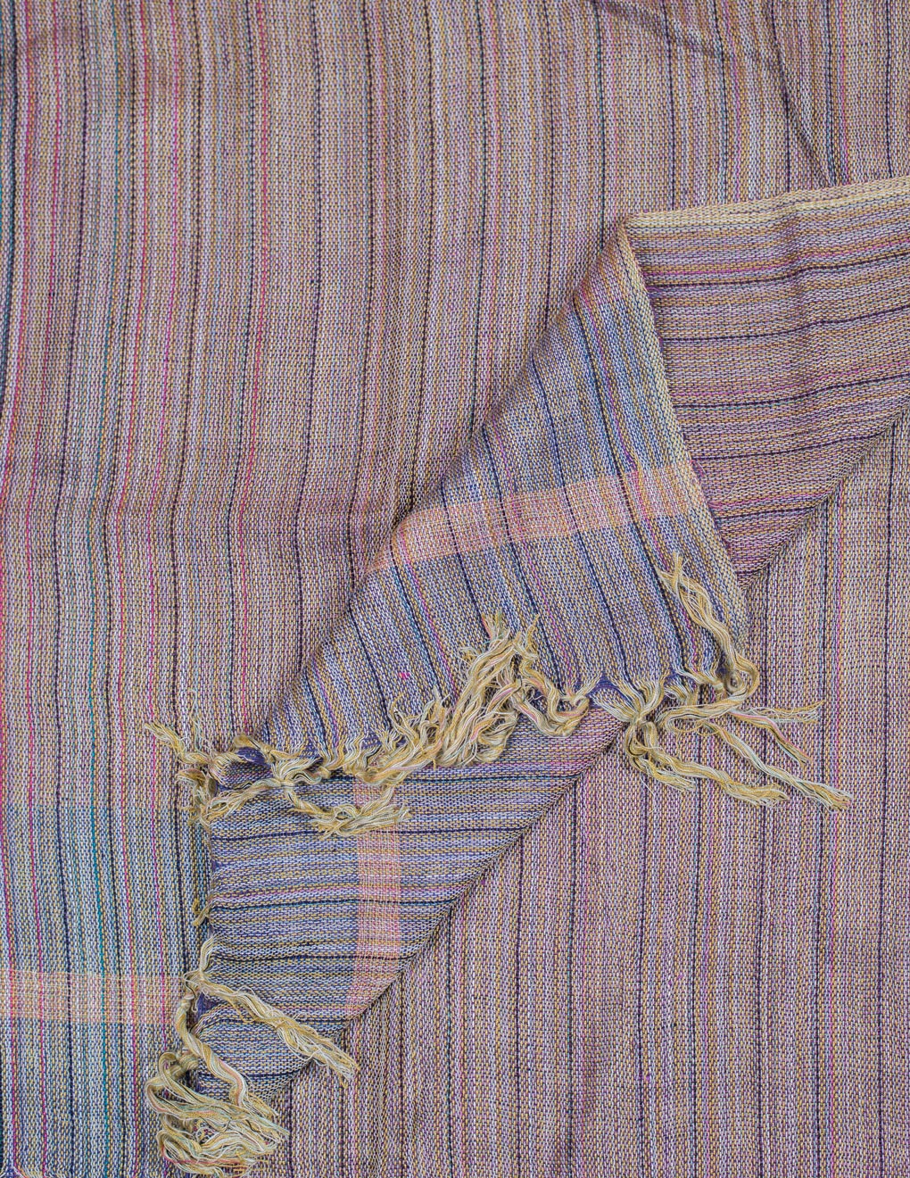 Mauve Handloom Cotton Matka Silk Stole