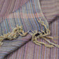 Mauve Handloom Cotton Matka Silk Stole