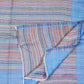 Denim Blue Reversible Stripe Modal Silk Stole