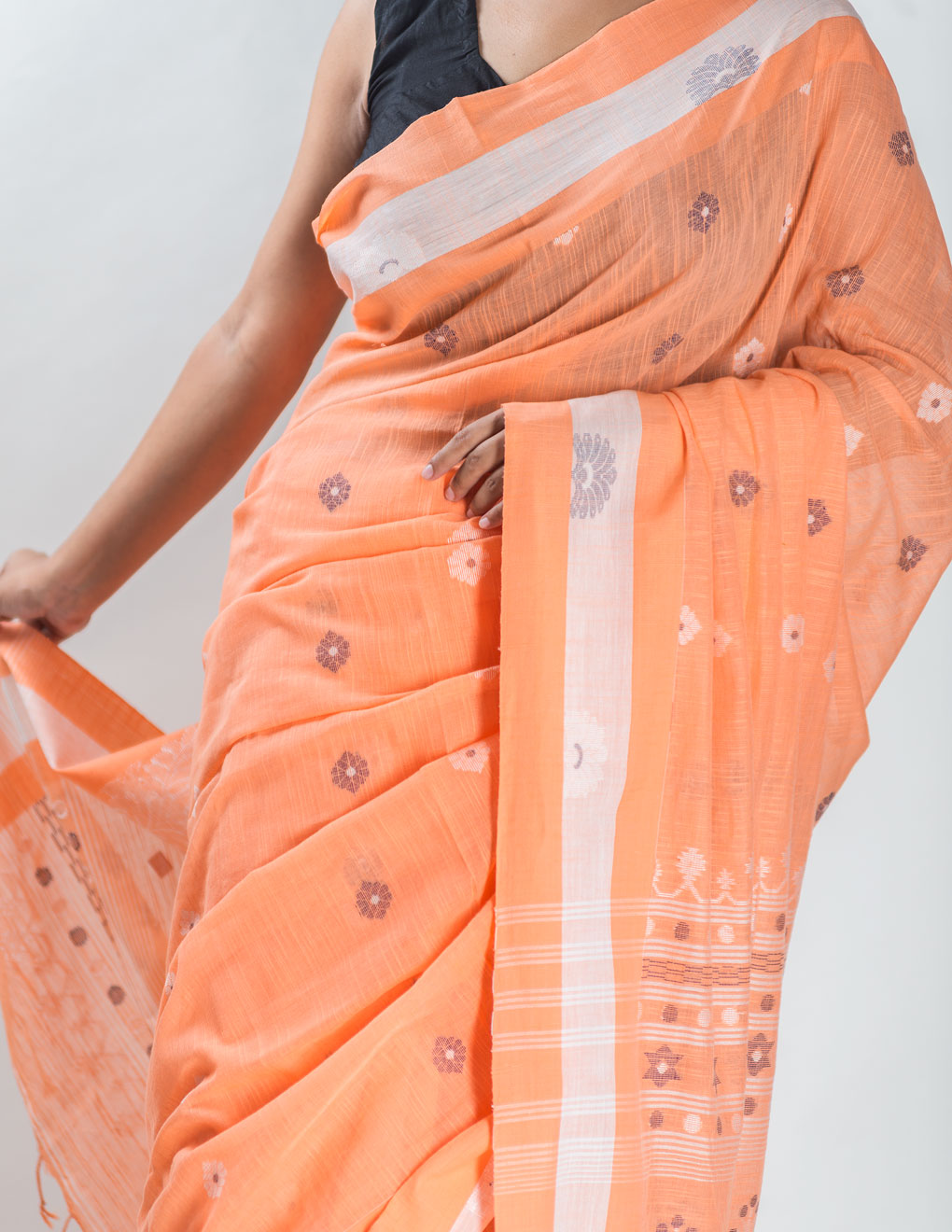 Handloom Cotton Jamdani Work Saree