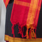 Black Handloom Mangalagiri Unstitched Suit