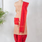 Beige Handloom Cotton Woven Unstitched Suit