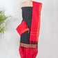 Black Handloom Mangalagiri Unstitched Suit