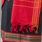 Black Handloom Mangalagiri Unstitched Suit