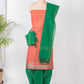 Peach Handloom Mangalagiri Unstitched Suit